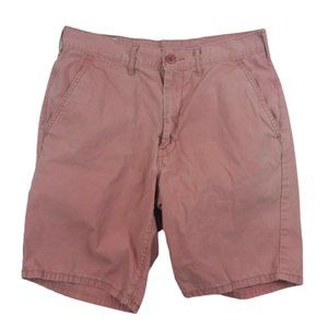 Levi's 31 Chino's Shorts 8.5" Inseam Zip Fly Red